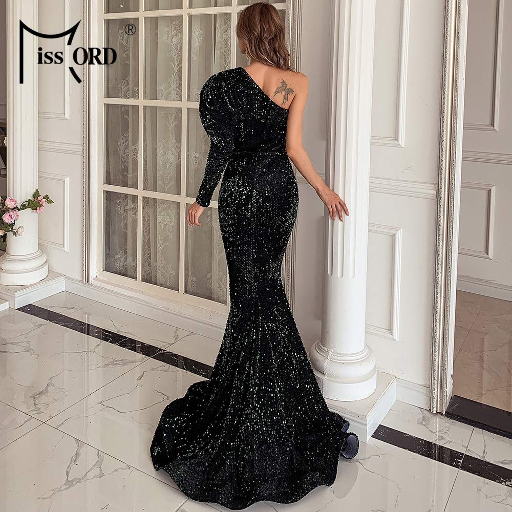 Sequin Black Gown - image 6